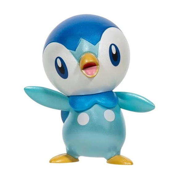NIB Pokémon Select True Color Piplup 3” Metallic Figure Series 2 Limited Edition - Picture 2 of 9